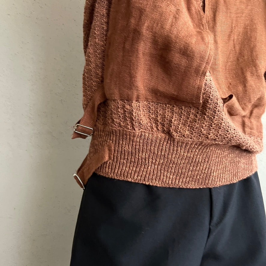 80s EURO Design Knit Top