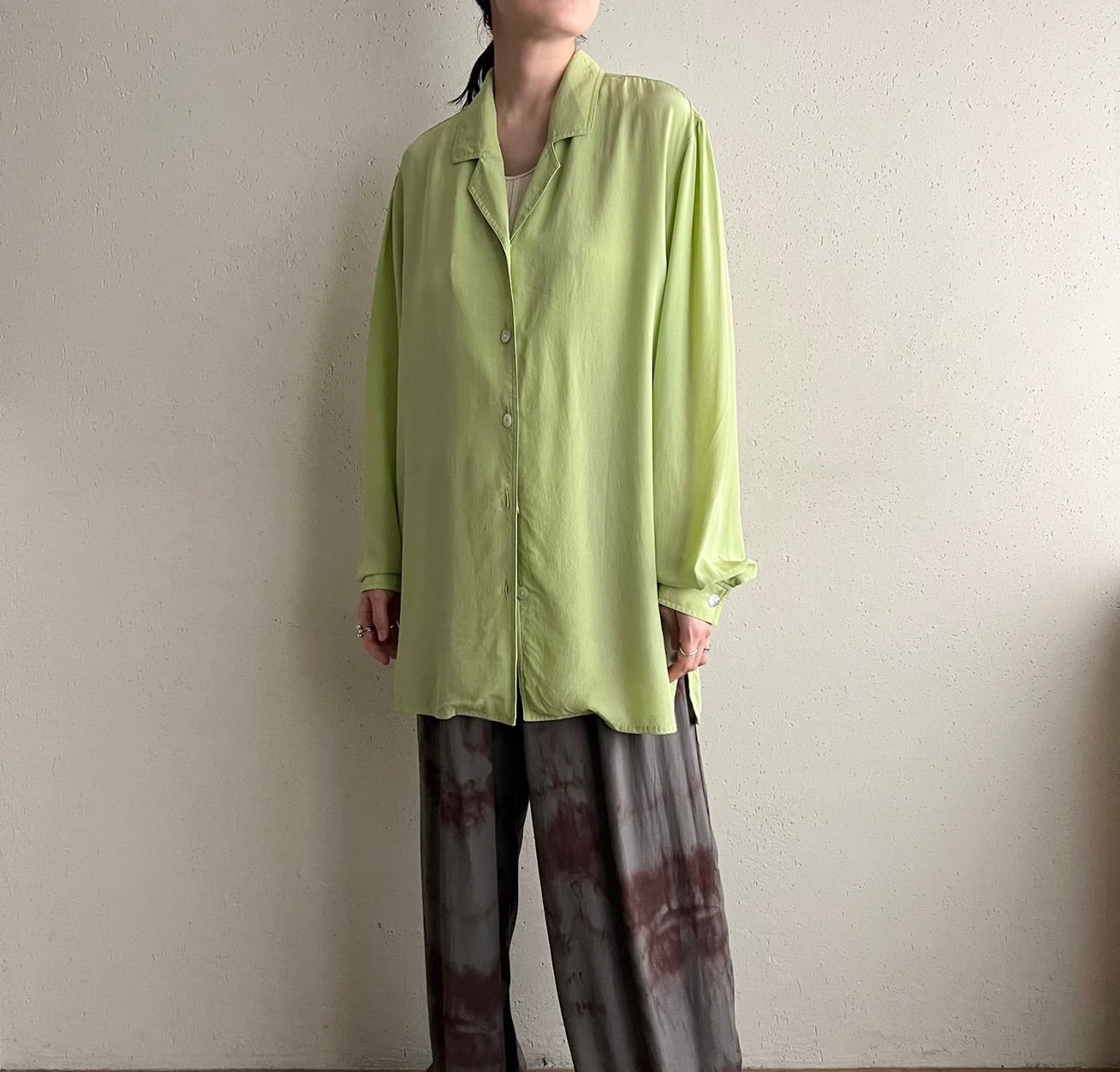 90s Design Silk Shirt