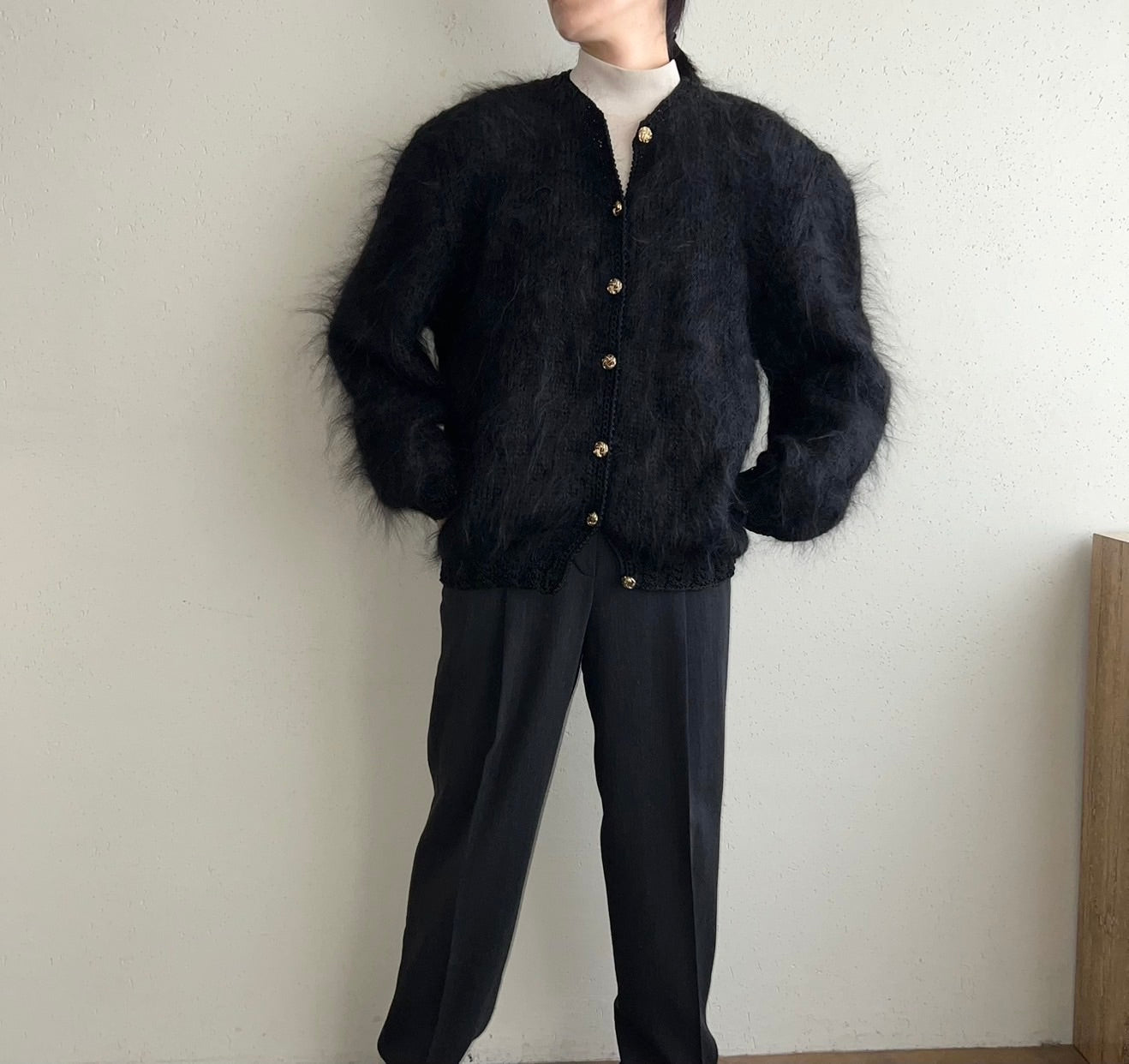 90s Mohair Knit Cardigan Made in Italy