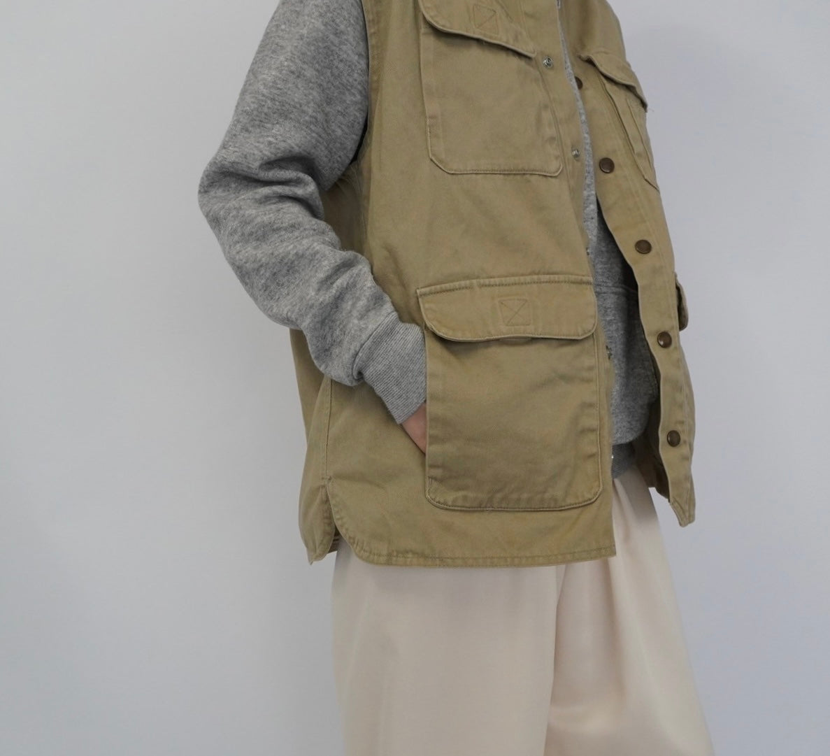 90s Cotton Boxy Vest