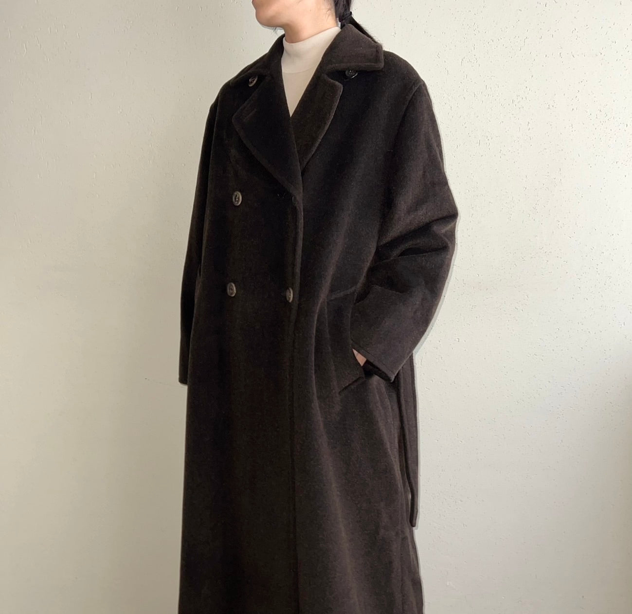 90s "MARELLA" Mohair Mix Coat Made in Italy