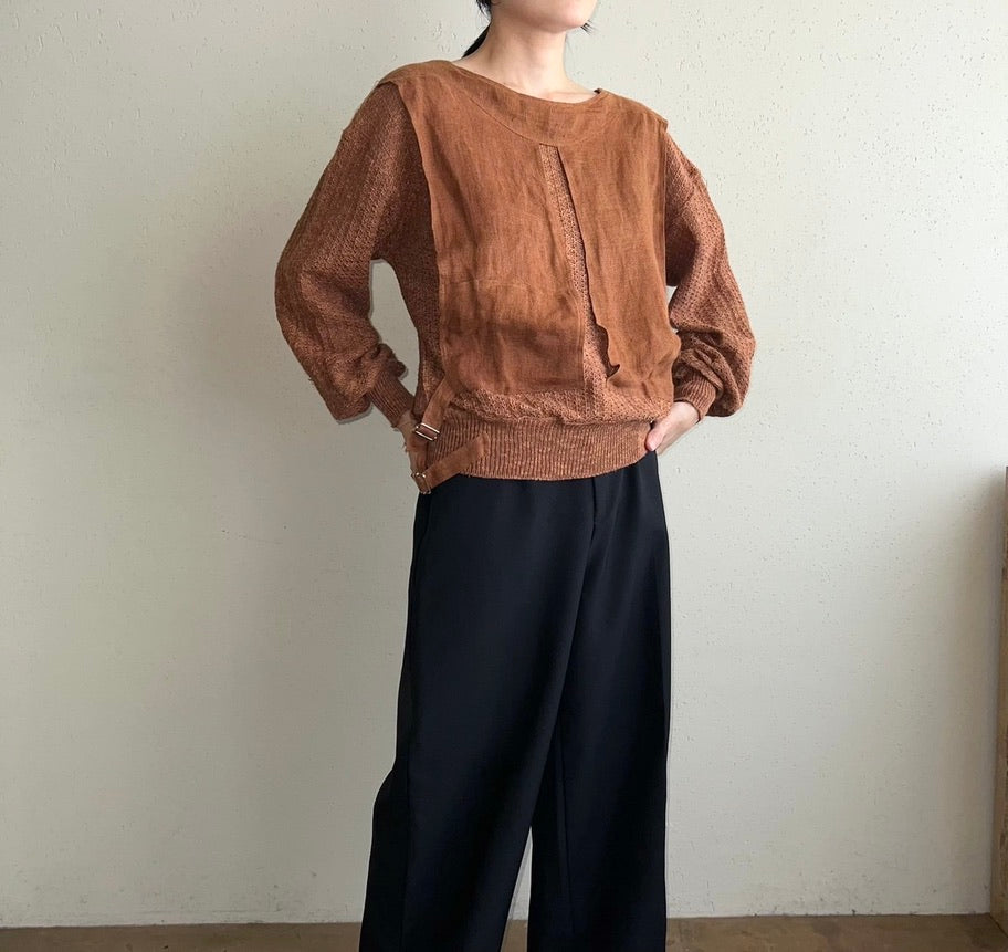 80s EURO Design Knit Top