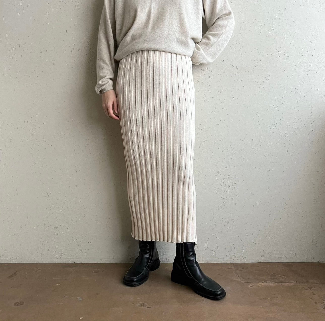 90s EURO Ribbed Skirt