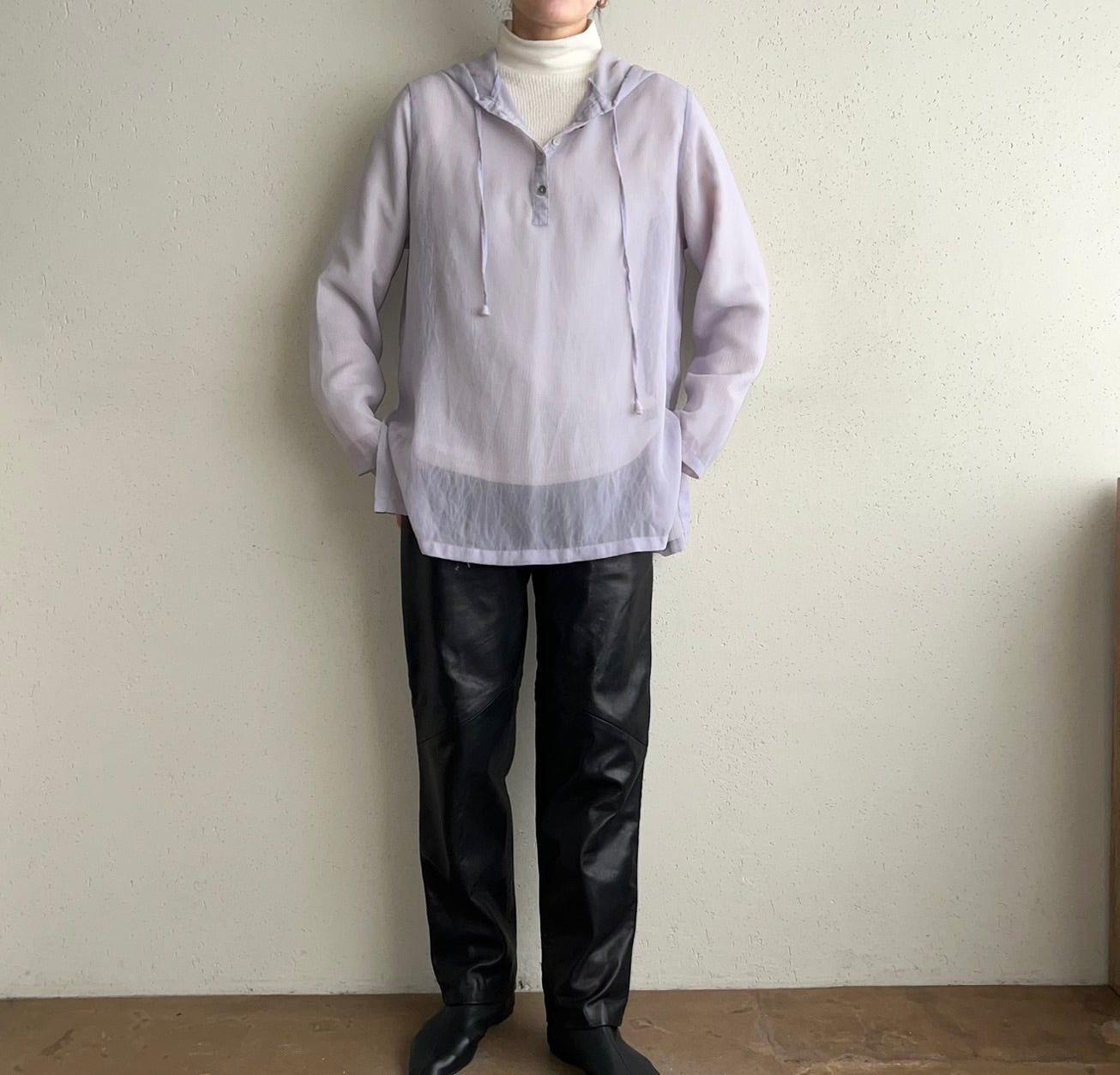 90s Purple Sheer Top