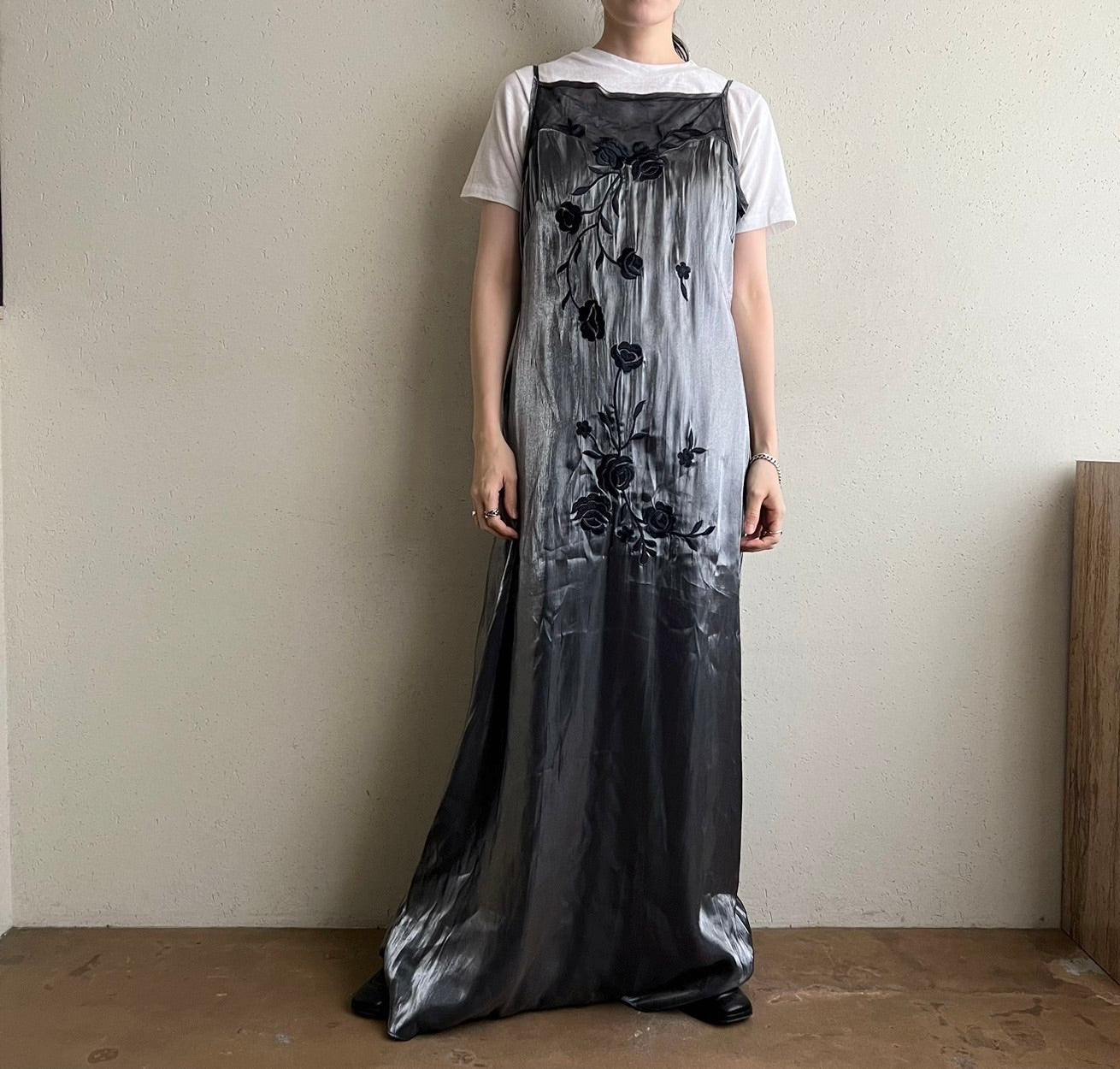 90s Shiny Maxi Dress Made in Canada