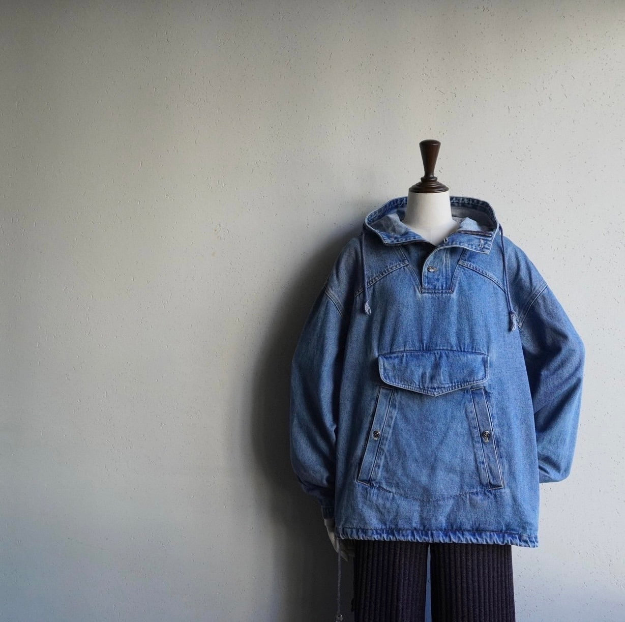 90s Denim Pullover Jacket