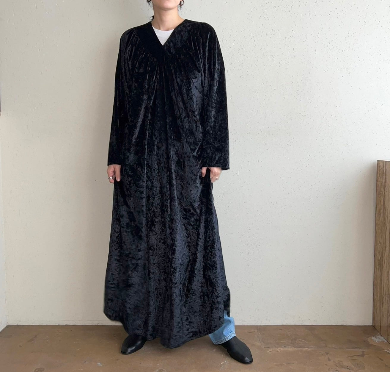 90s EURO Velour Dress
