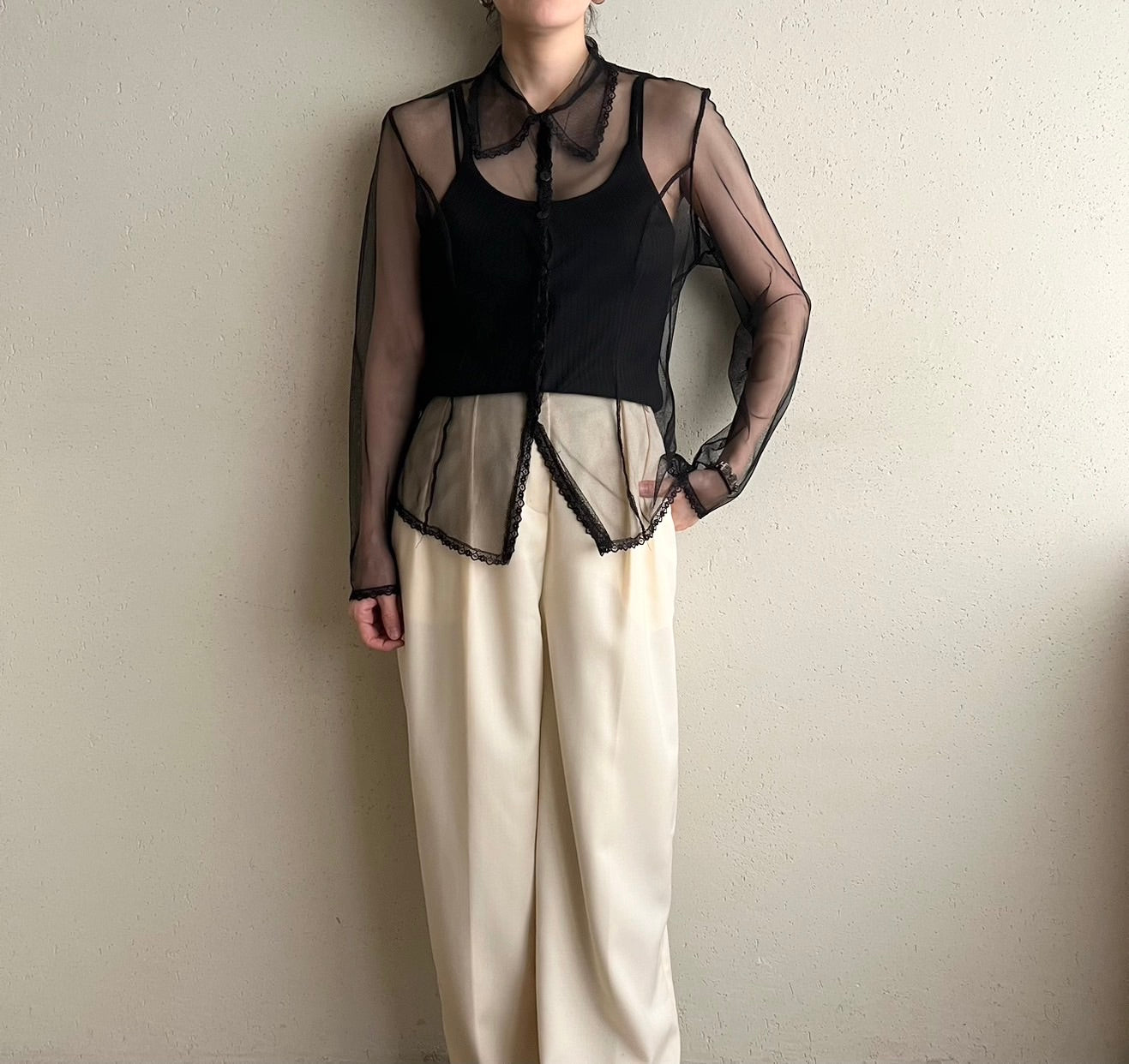 90s Sheer Mesh Shirt