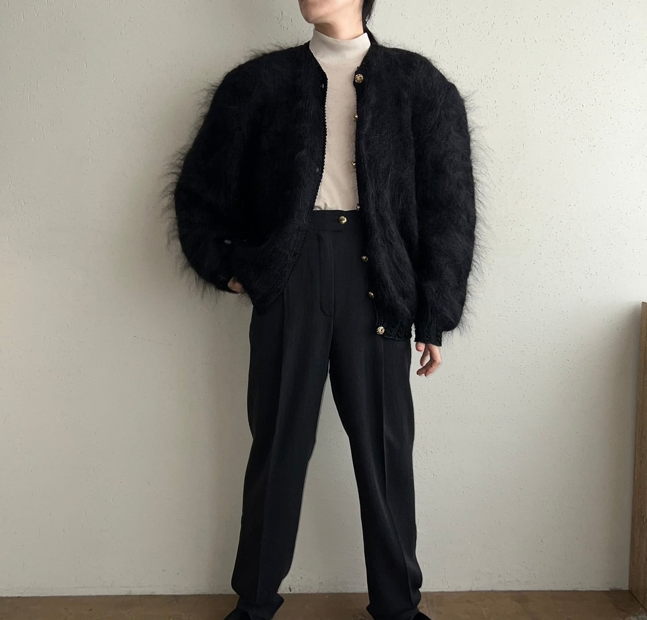 90s Mohair Knit Cardigan Made in Italy