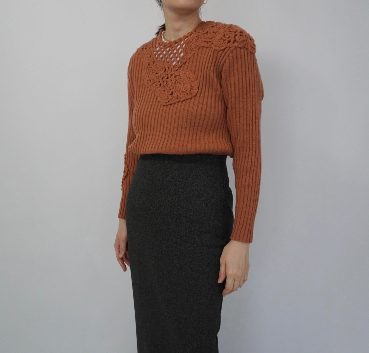 80s "Sensazioni" Ribbed Top Made in Italy