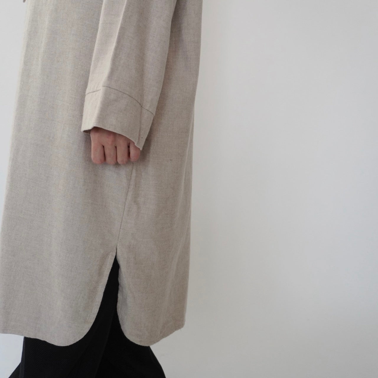 90s ”L.tavernier” Cotton Long Shirt Made in France