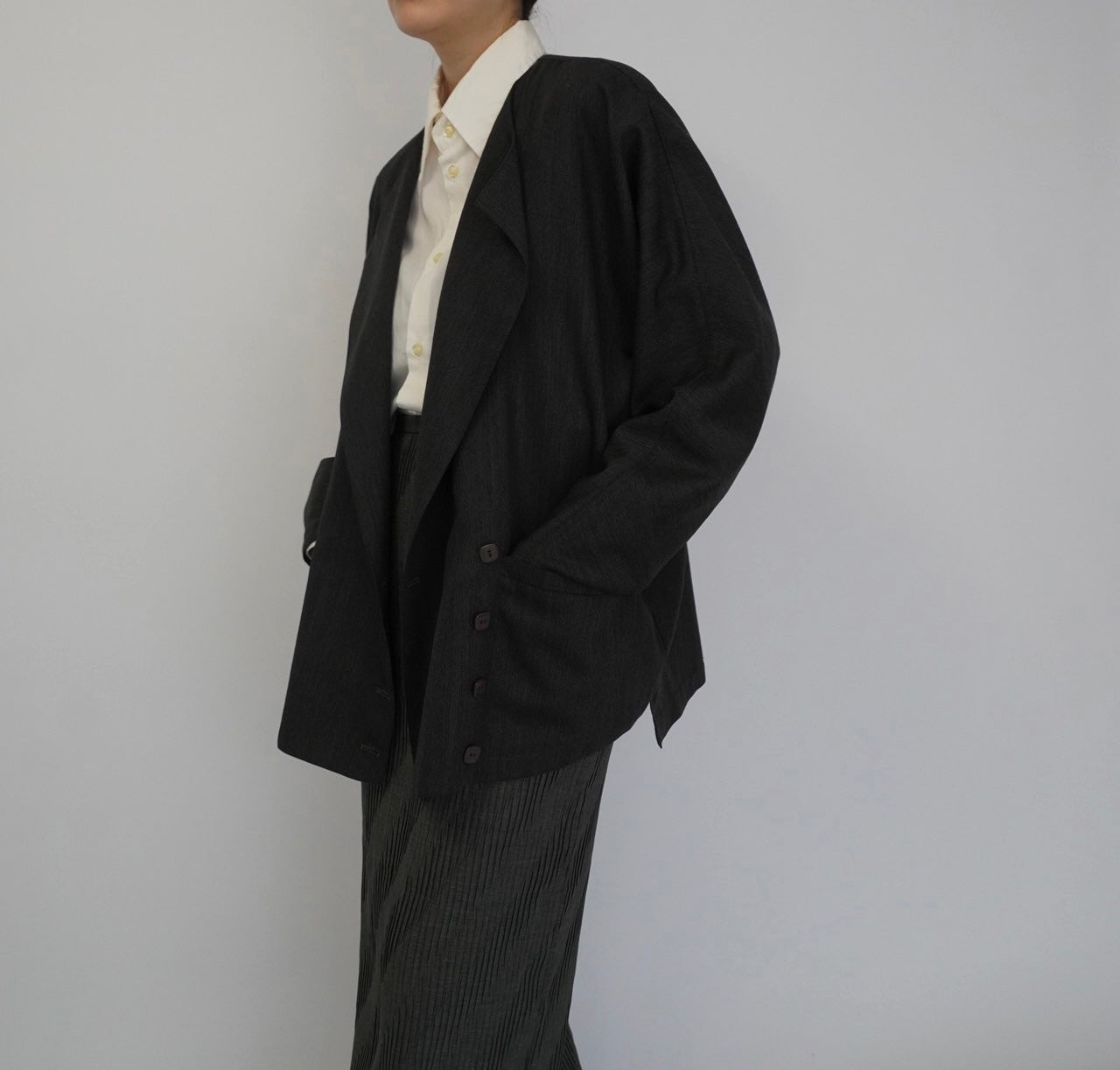 90s Design Wool Light Jacket