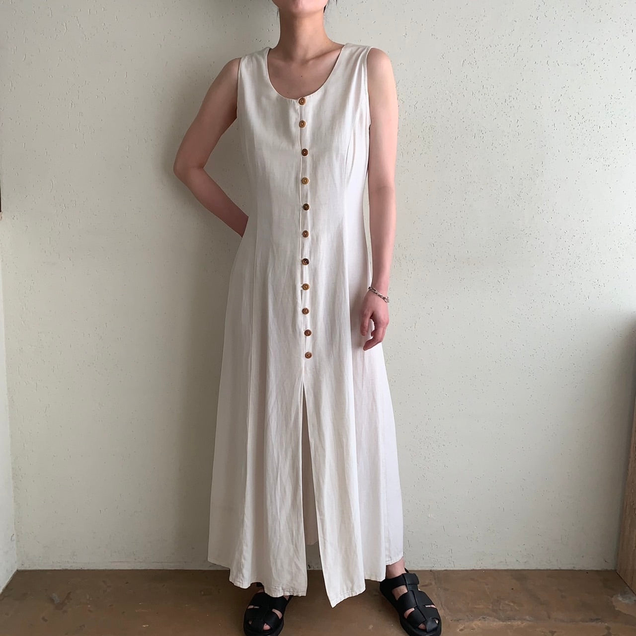 90s Back Lace up Dress Made in Italy