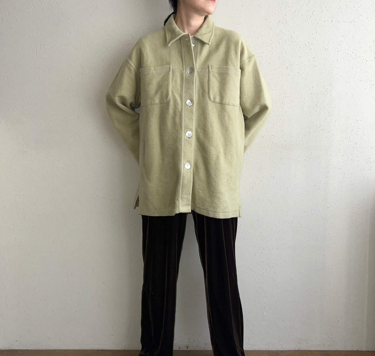 90s Cotton Shirt Jacket