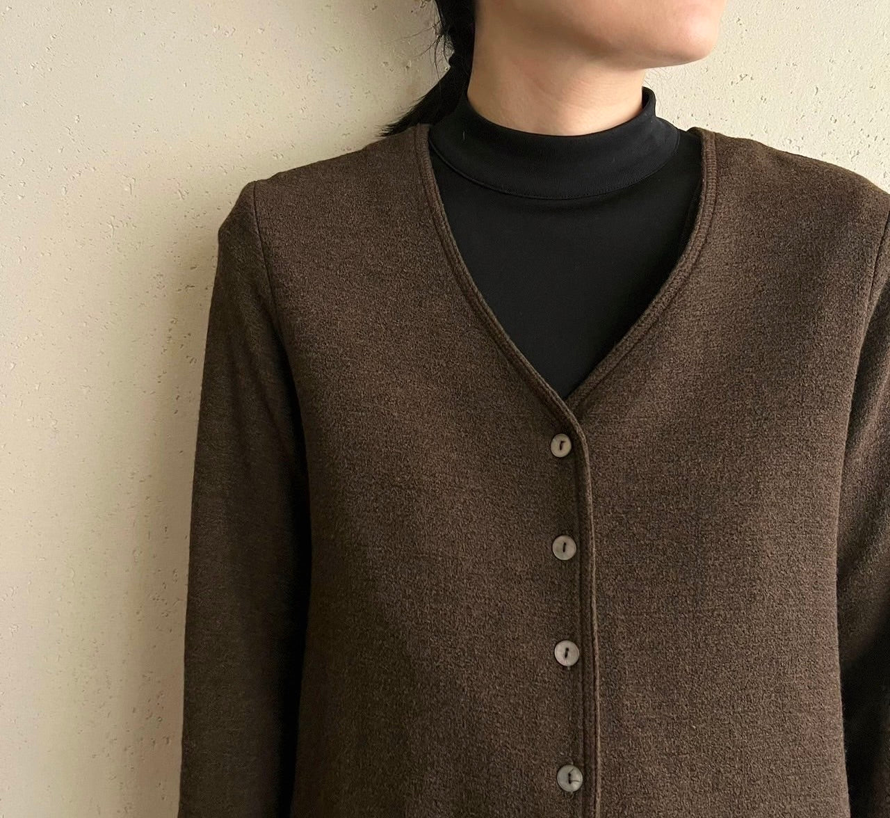 90s Brown Rayon Two-Piece Made in USA