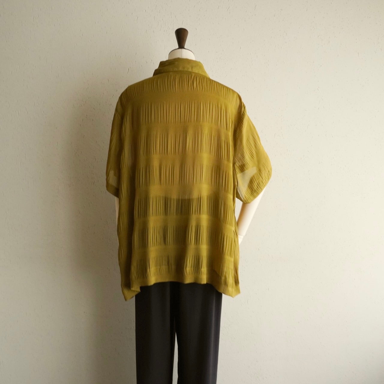 90s Pleat Sheer Shirt
