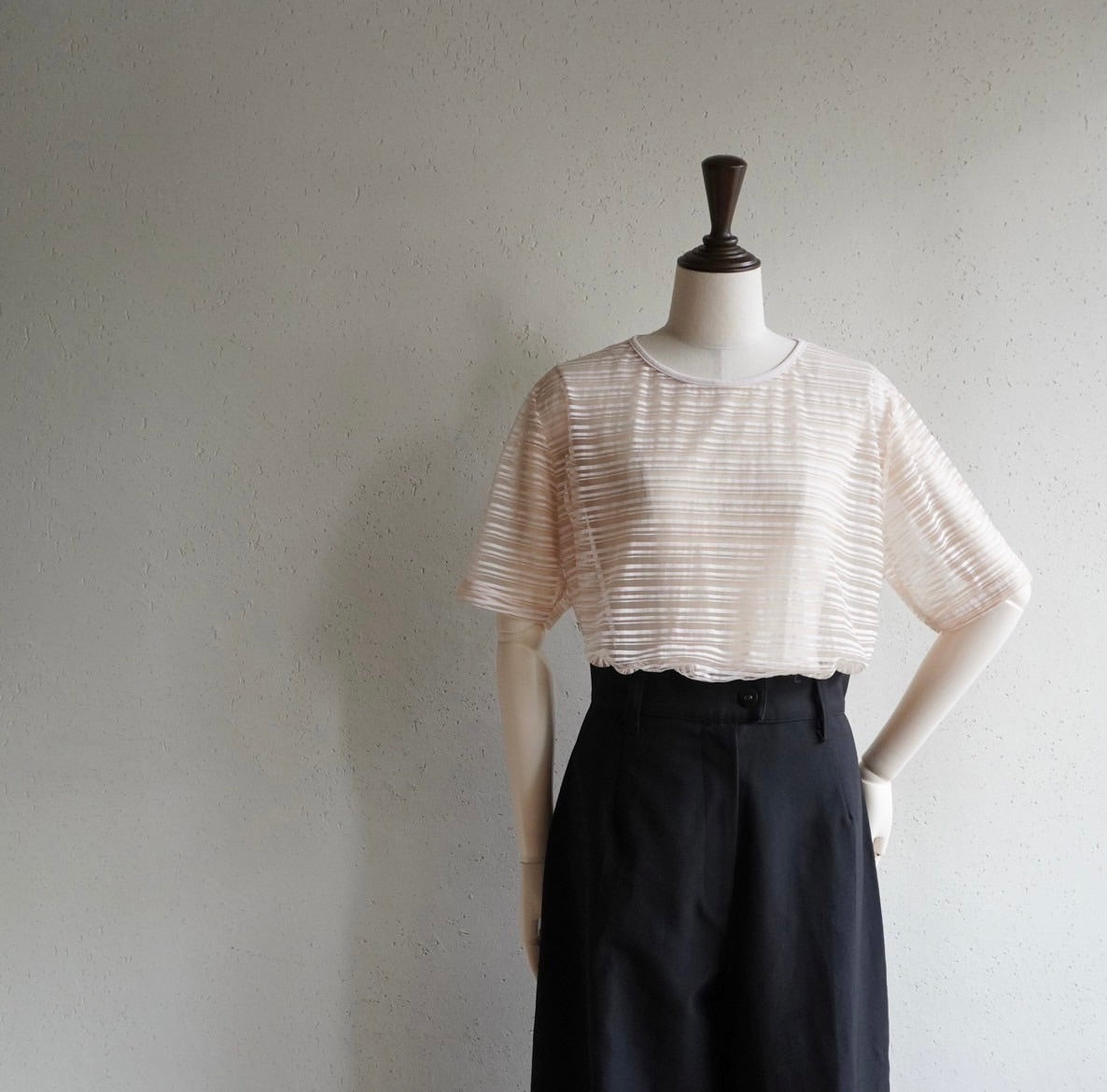 90s Striped Sheer Top Made in Italy