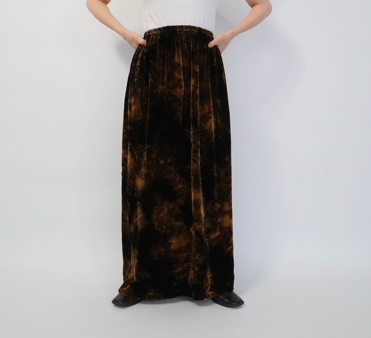 90s Velor Maxi Skirt