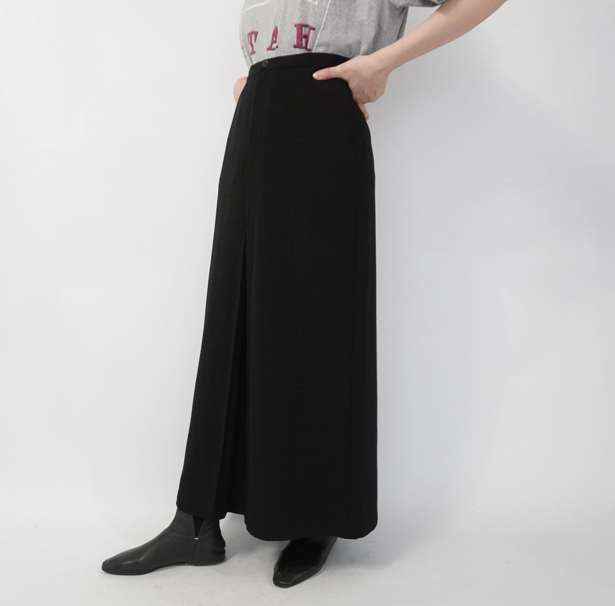 90s Slit Design Skirt