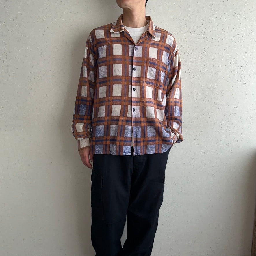 60s PILGRIM Plaid Shirt