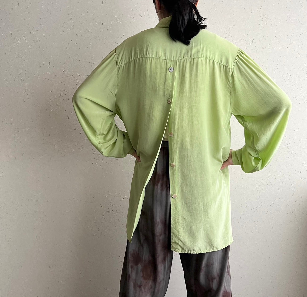 90s Design Silk Shirt