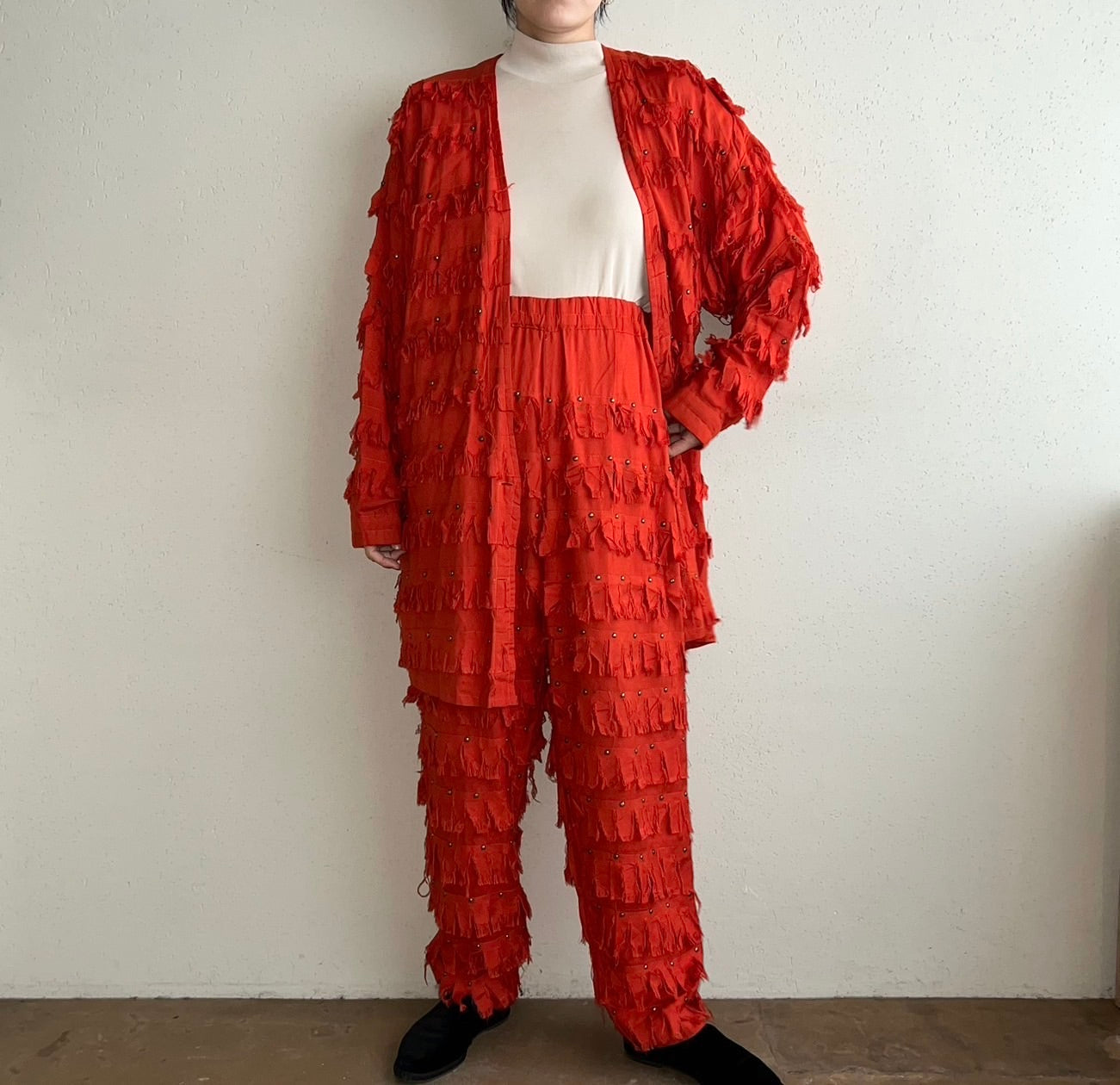 80s Rayon Fringe Jacket