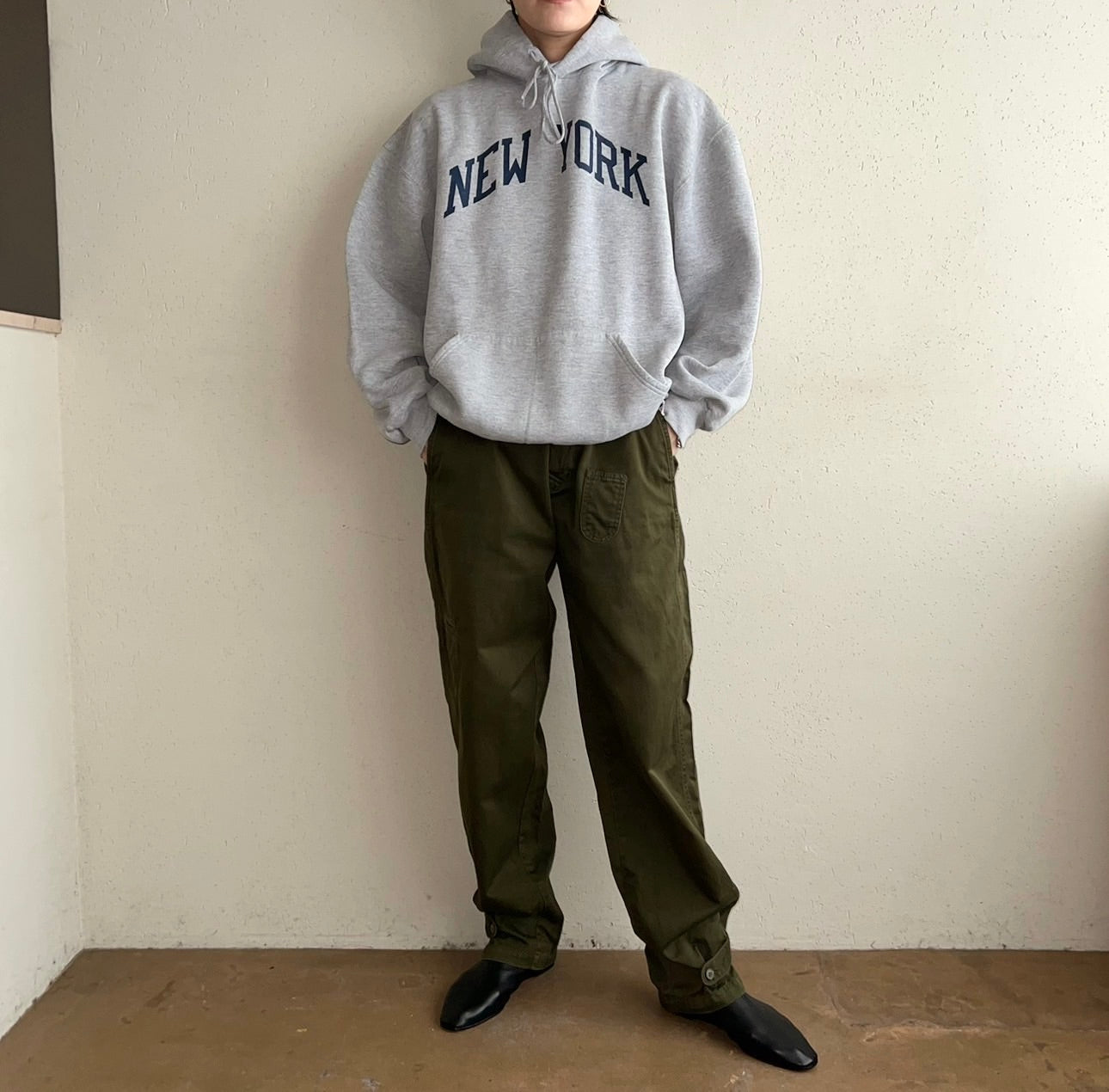 90s Hooded Sweater Made in USA