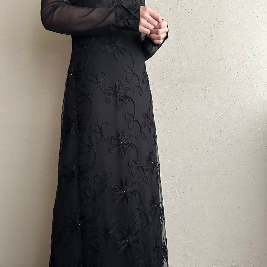 90s Lace Design Dress