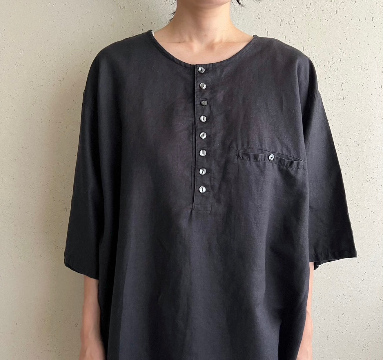 90s Oversized Linen Top