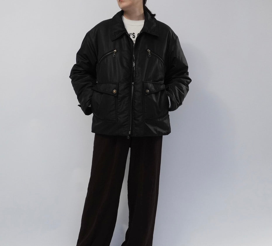 90s Black Jacket Made in Italy