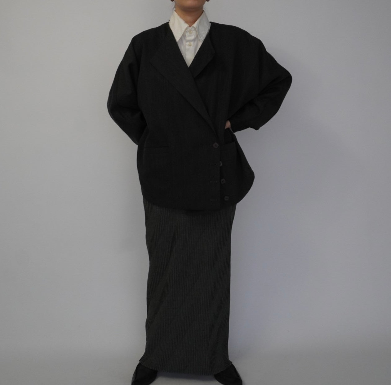 90s Design Wool Light Jacket