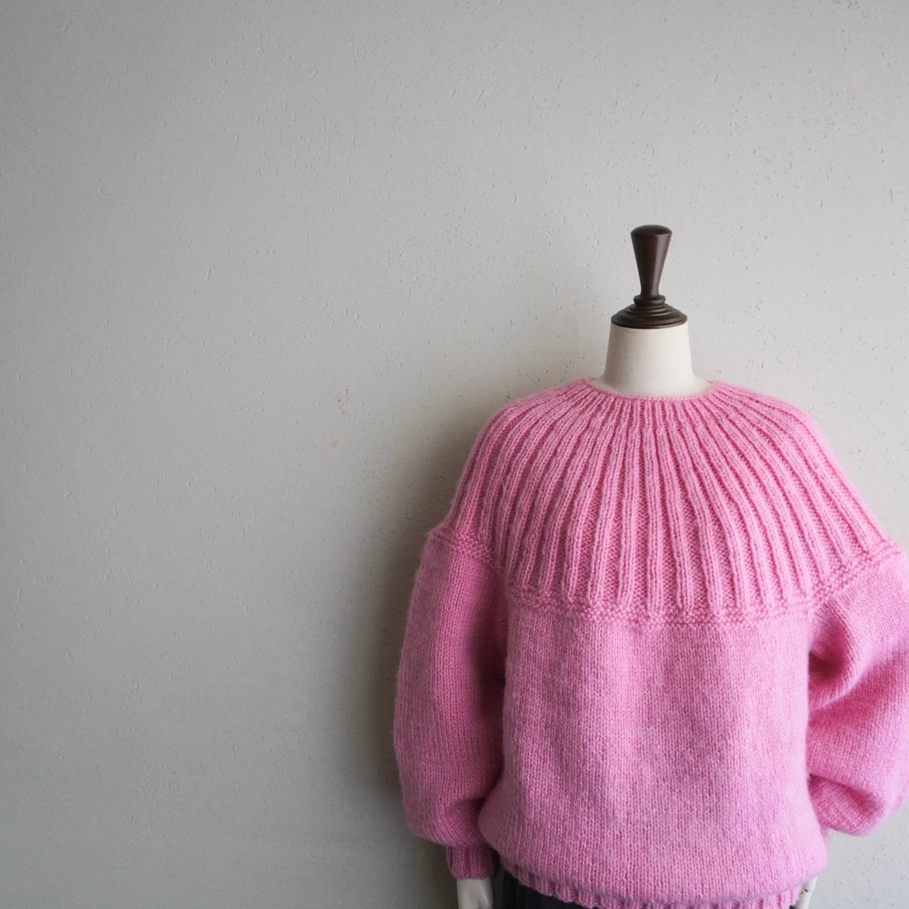 80s Ribbed Design Knit