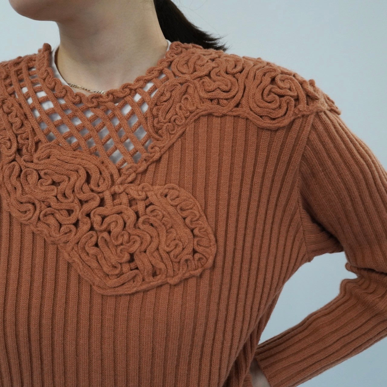 80s "Sensazioni" Ribbed Top Made in Italy