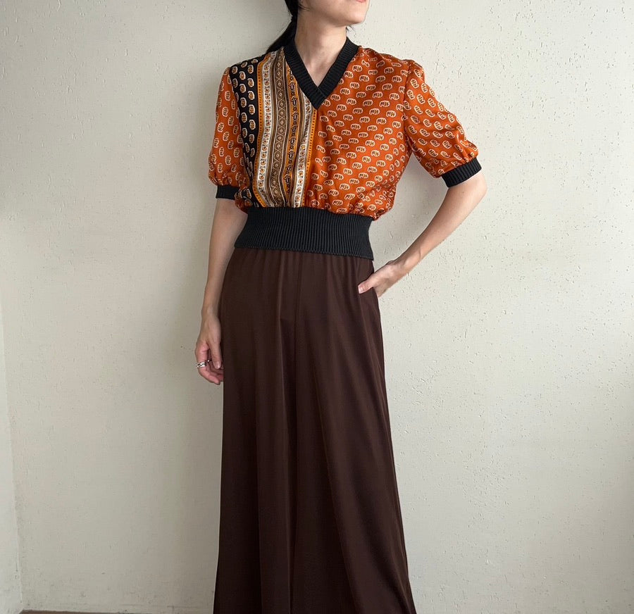 80s Printed Top