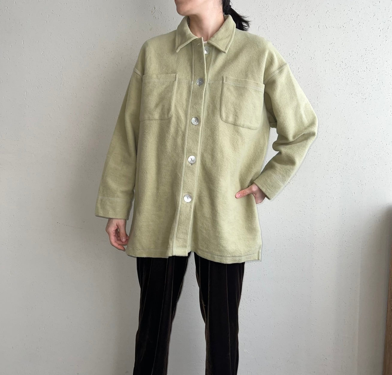 90s Cotton Shirt Jacket