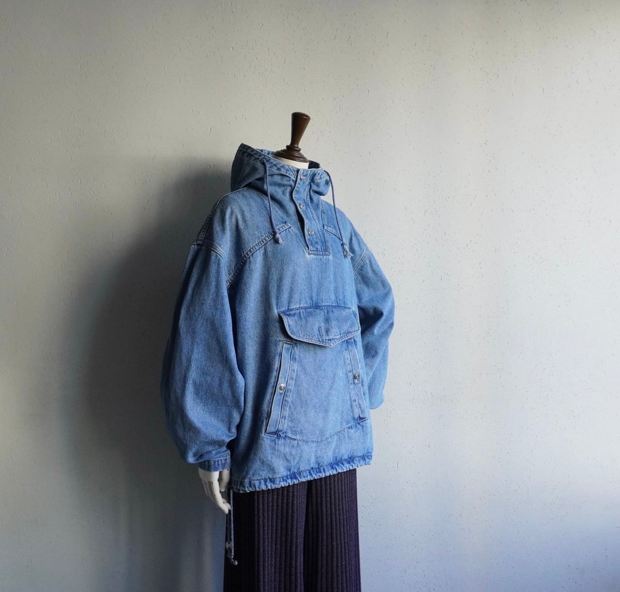 90s Denim Pullover Jacket