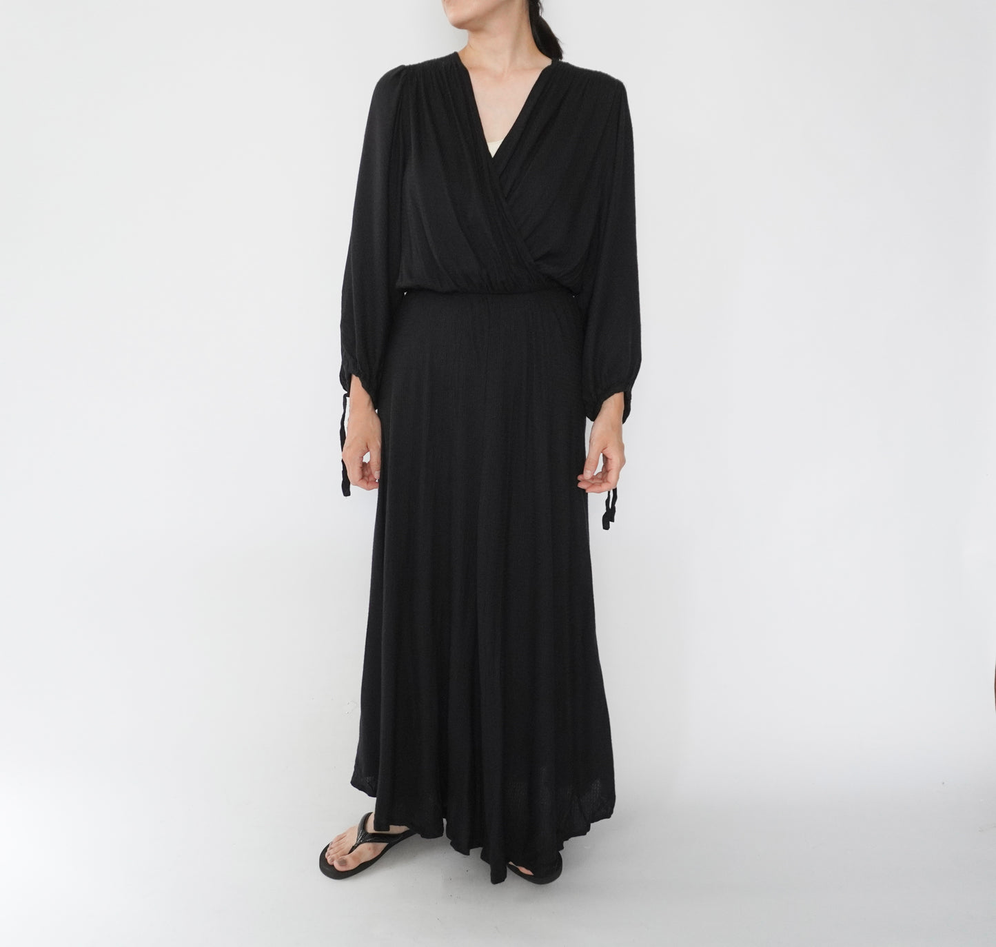 90s EURO Design Black Dress