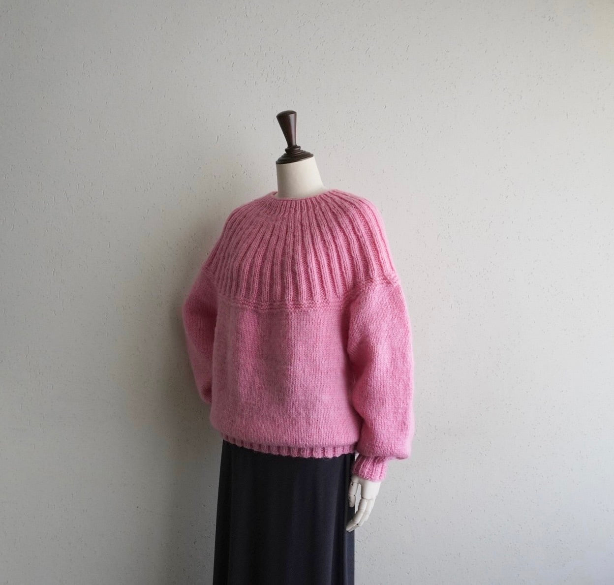 80s Ribbed Design Knit