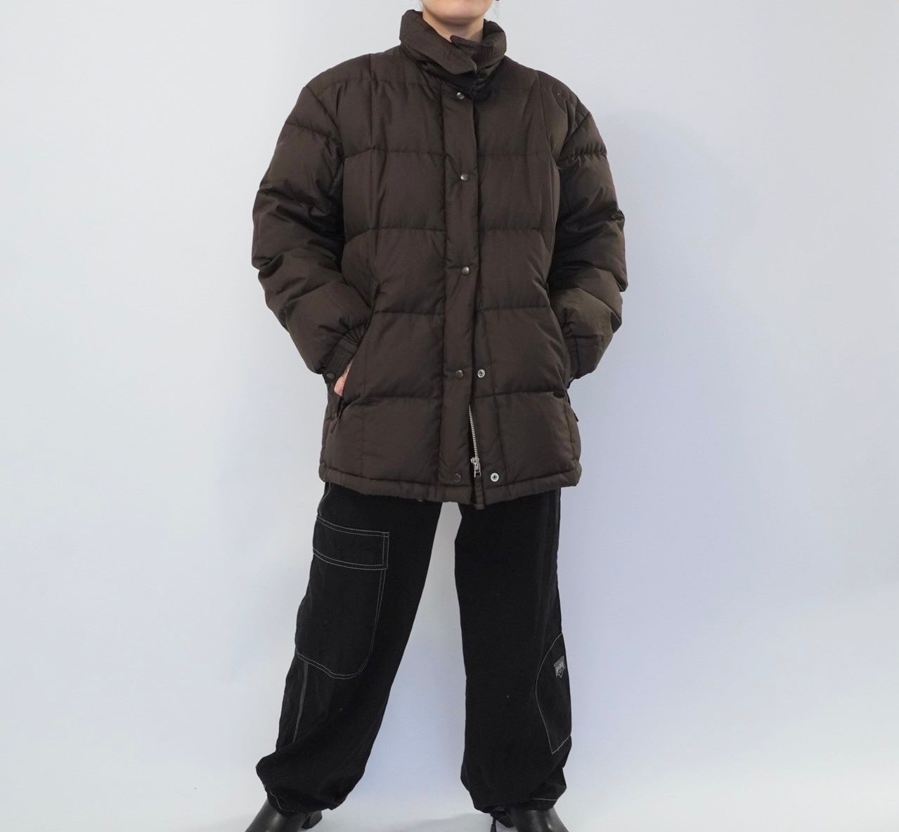 90s Brown Down Jacket