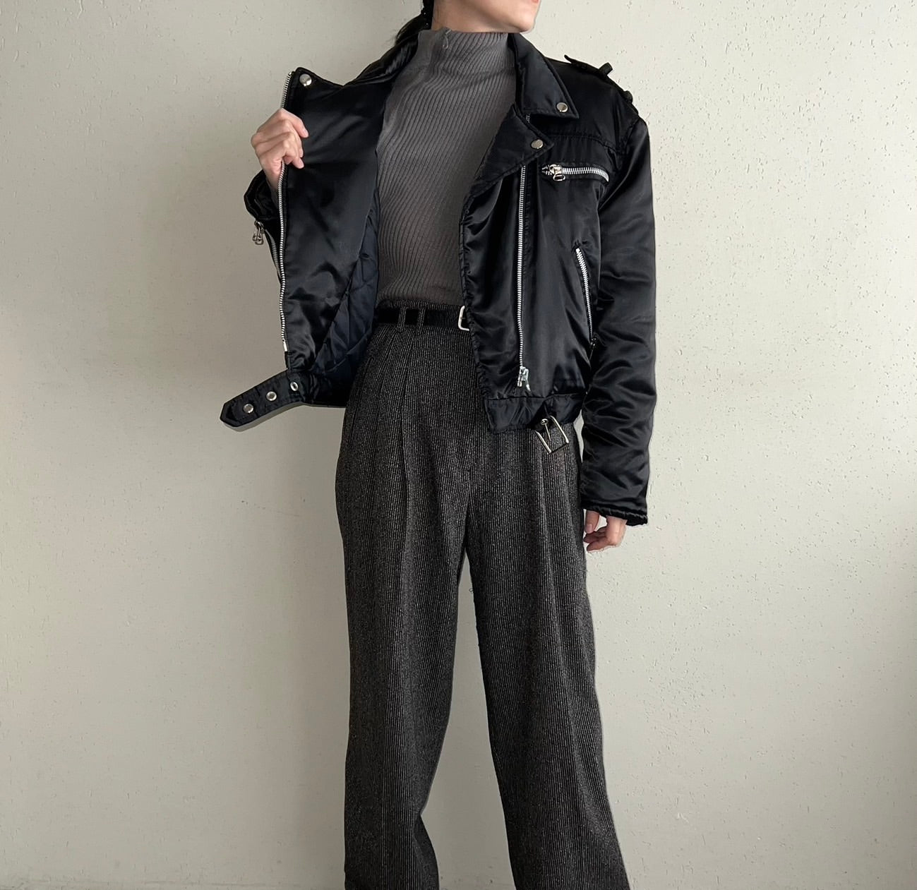 90s Nylon Riders Jacket Made in Italy