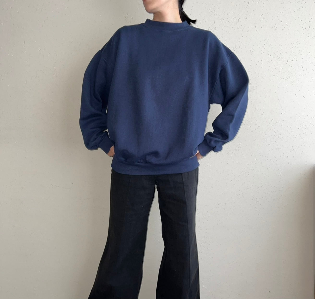 90s Navy Sweater Made in USA