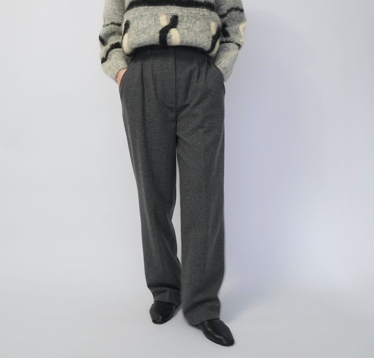 90s Gray Wool Pants