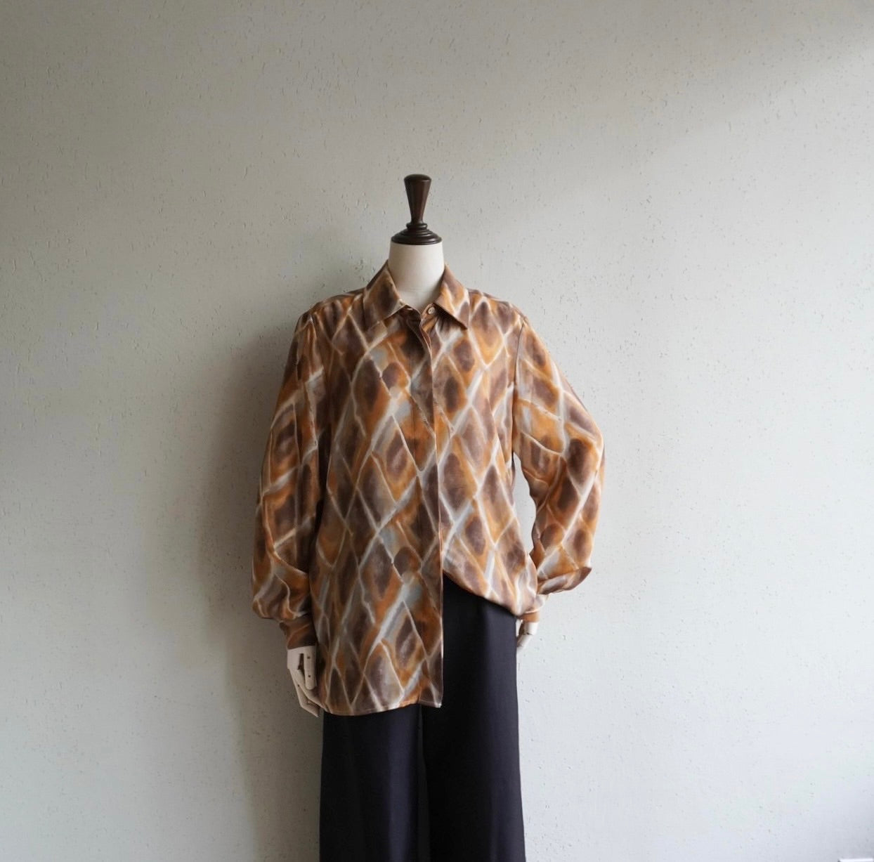 90s Printed Sheer Shirt Made in Italy