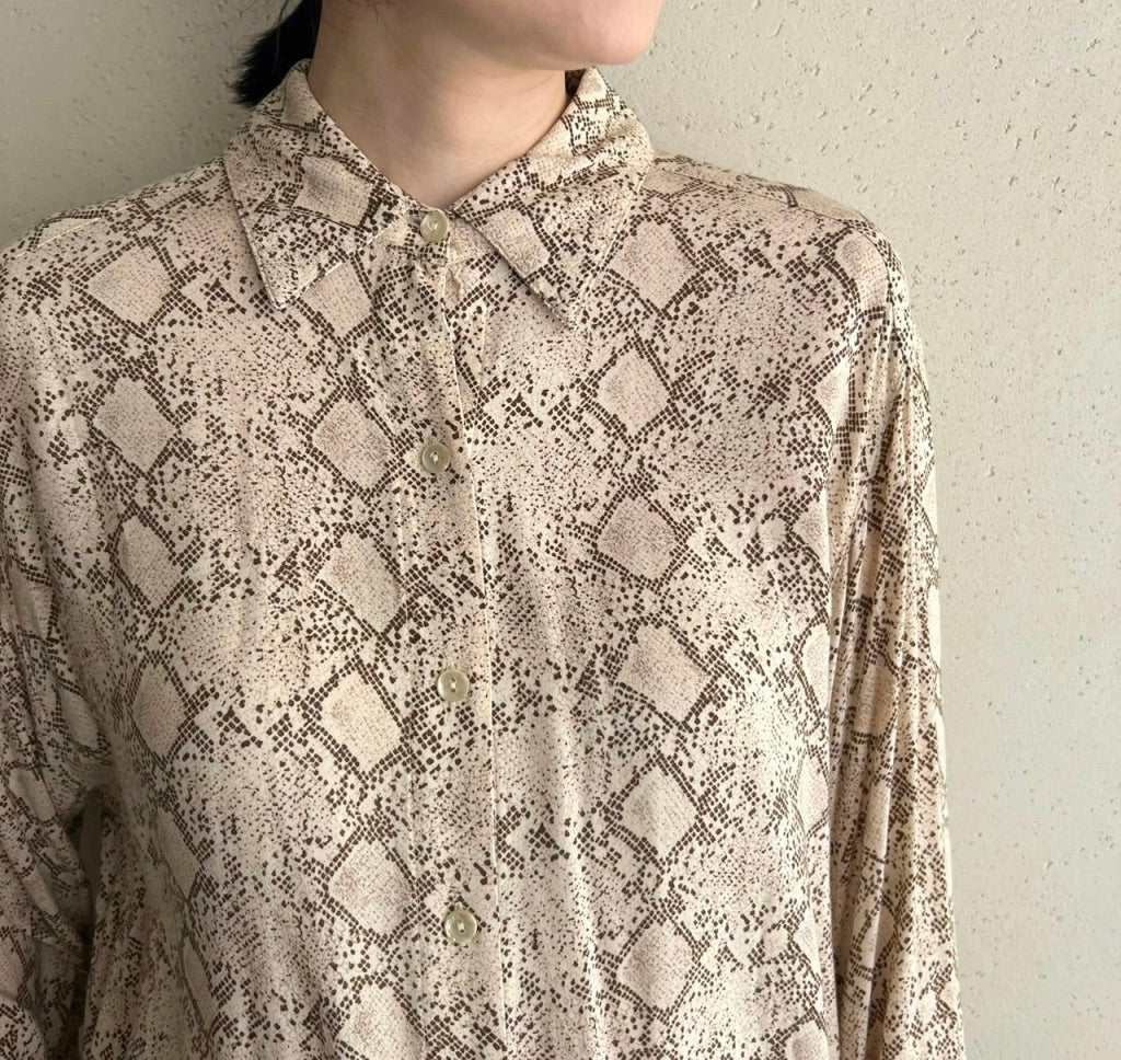 90s Python Pattern Blouse