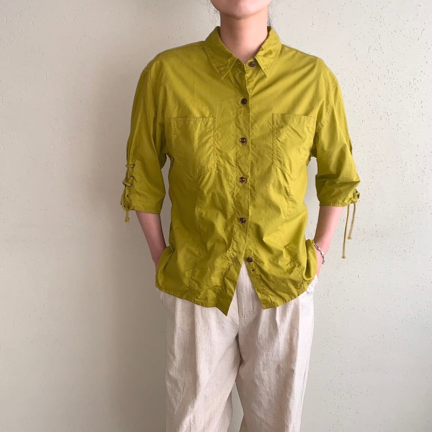 90s EURO Lace Up Shirt