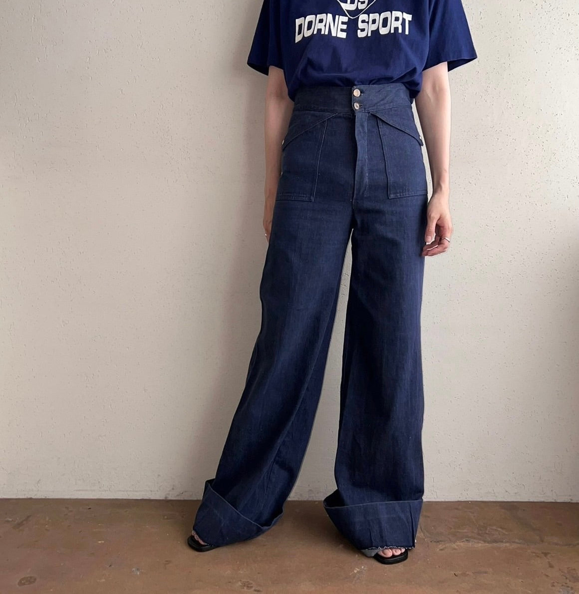 50s,60s High Waisted Denim