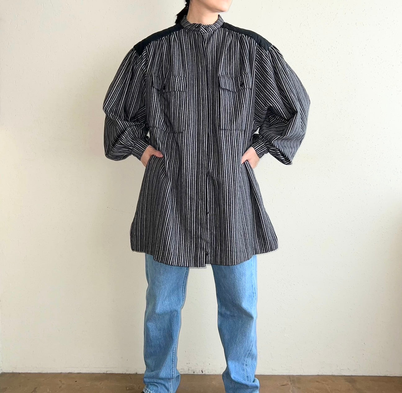 90s Striped Blouse Made in Italy