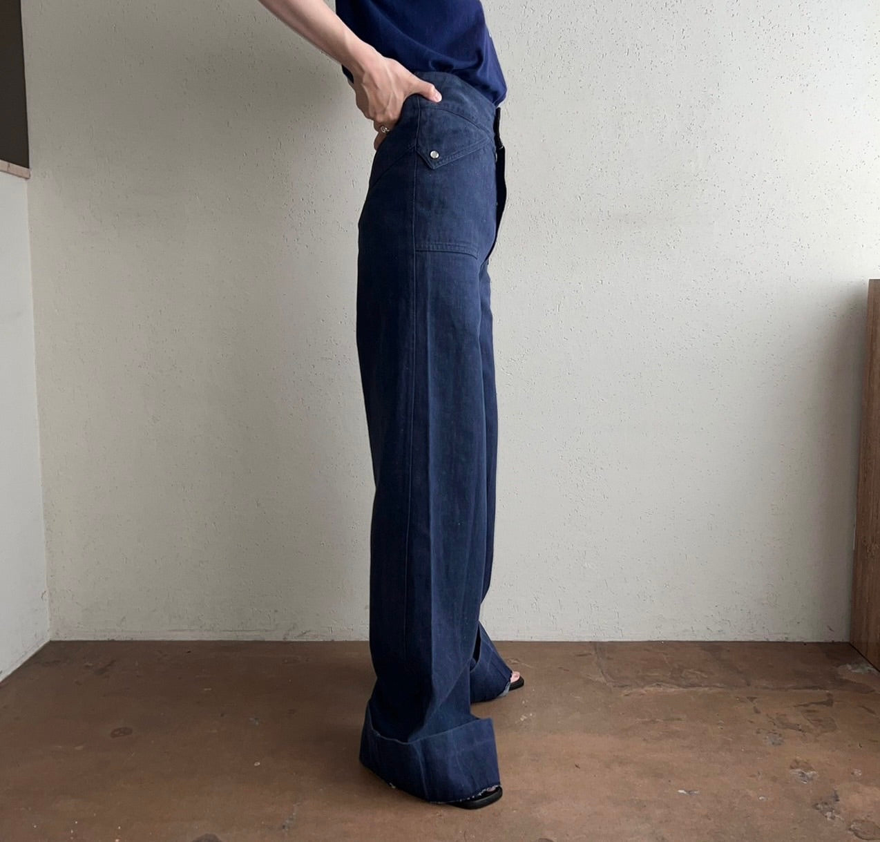 50s,60s High Waisted Denim