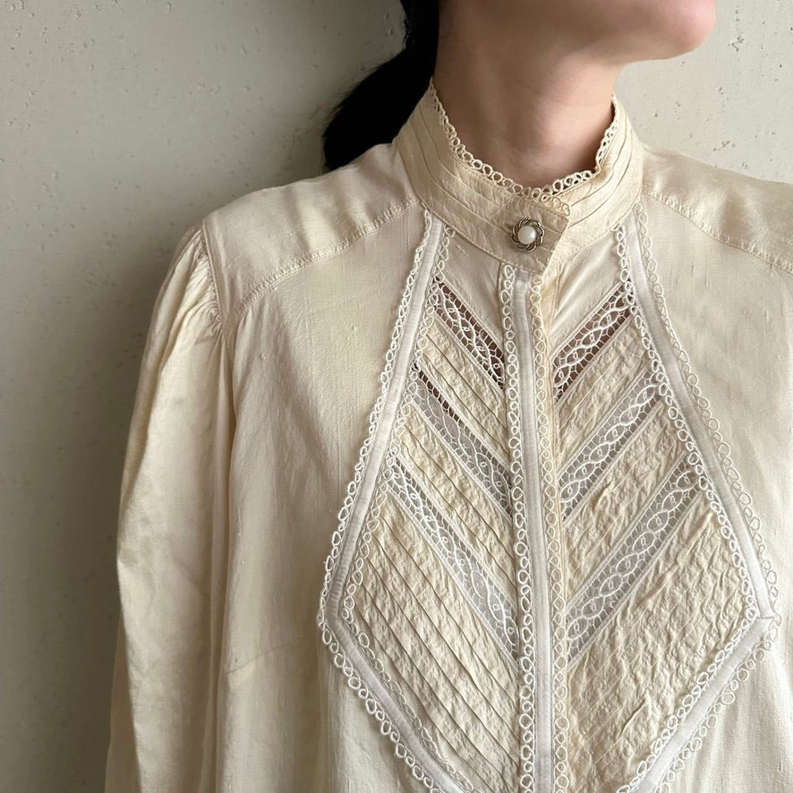 80s Silk Blouse Made in Germany