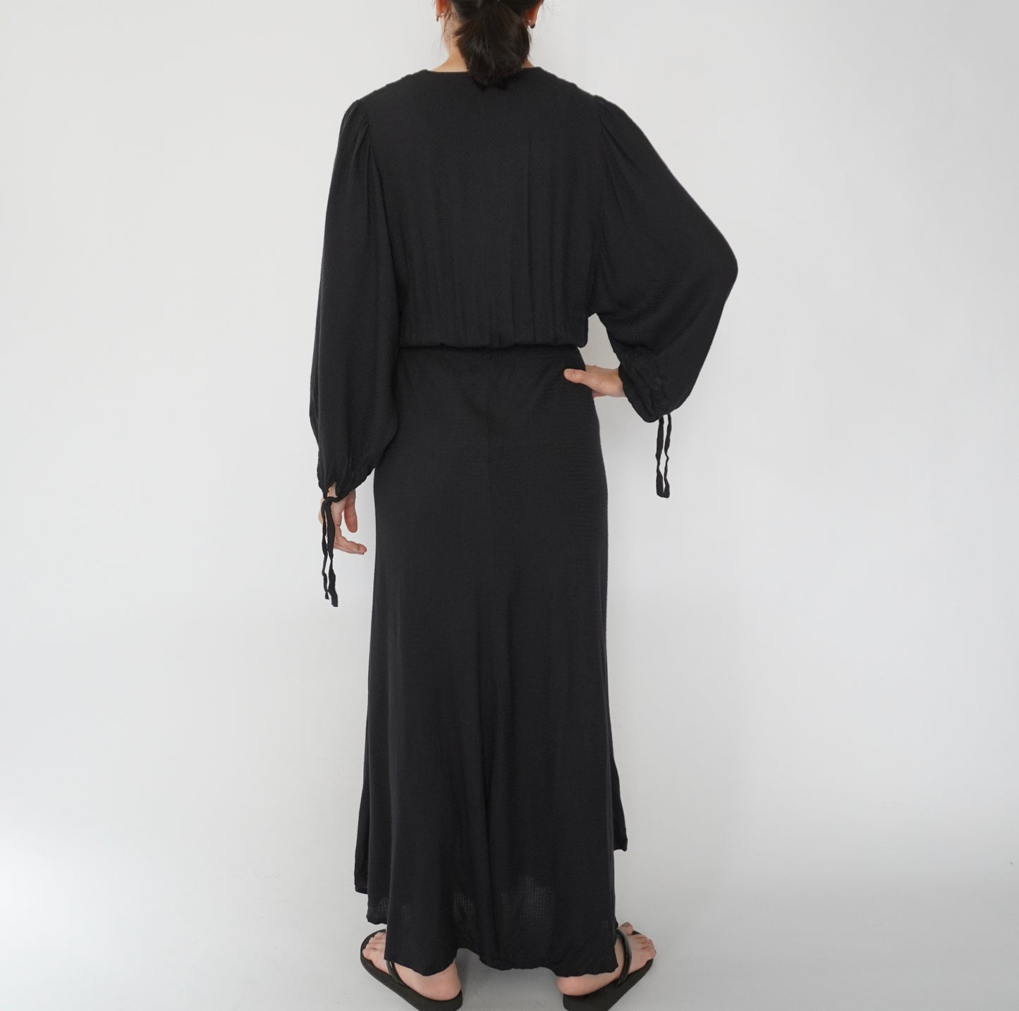 90s EURO Design Black Dress